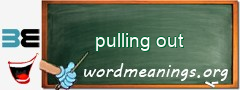 WordMeaning blackboard for pulling out